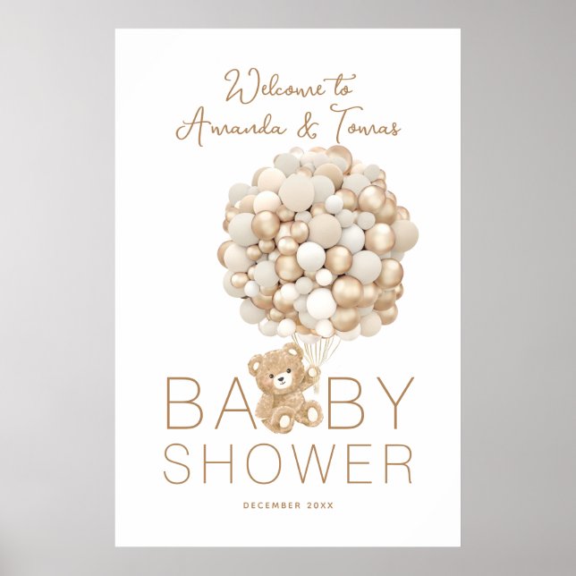 Wir können die neutrale Babydusche für das Geschle Poster (Vorne)