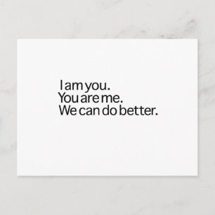 Wir können es besser machen postkarte