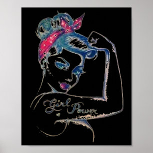 Wir können es heilen Rosie Riveter Brustkrebs Mädc Poster