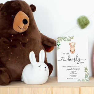 Wir können es kaum erwarten Baby-Party Einladung