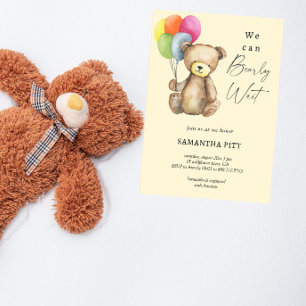 Wir können es kaum erwarten, Baby Shower Einladung