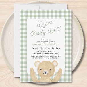 Wir können es kaum erwarten, Baby Shower Einladung