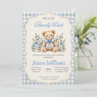 Wir können es kaum erwarten Baby Shower Einladung