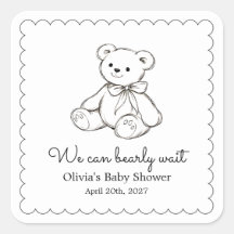 "Wir können es kaum erwarten" Baby Shower Geschenk
