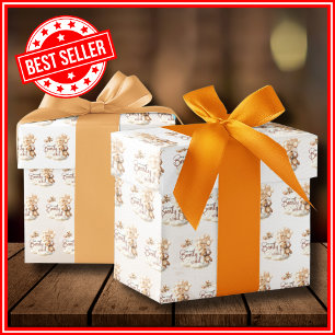 Wir können es kaum erwarten Baby Shower Geschenkpapier Set