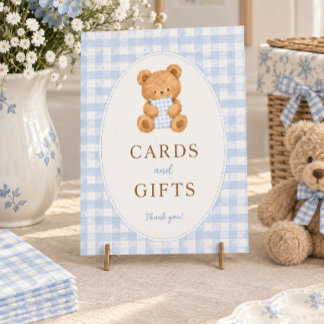 Wir können es kaum erwarten Bären Baby Shower Kart Poster