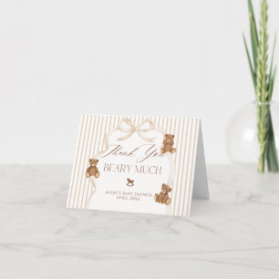 Wir können es kaum erwarten, elegante Babyparty Dankeskarte
