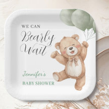 Wir können es kaum erwarten Teddy Bär Baby Shower