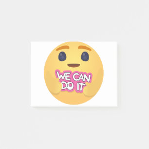 Wir können es kümmern Emojis Post-it Klebezettel