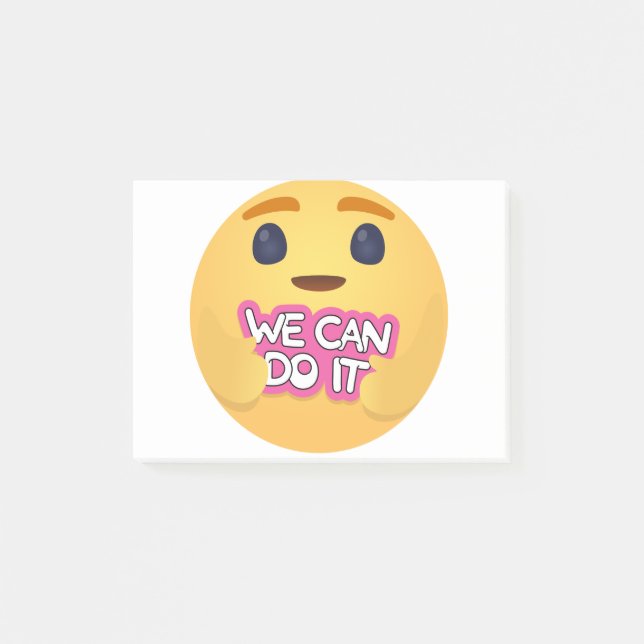 Wir können es kümmern Emojis Post-it Klebezettel (Vorderseite)