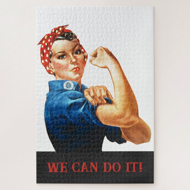 Wir können es machen Rosie der Riveter Women Power (Vertikal)