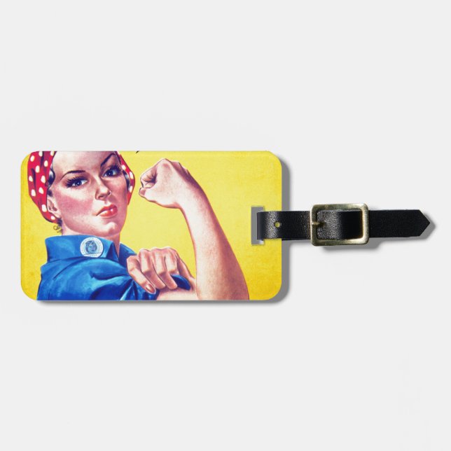 Wir können es mit dem Riveter machen Gepäckanhänger (Vorderseite horizontal)