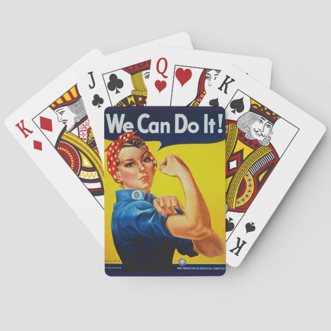 Wir können es mit dem Riveter machen Spielkarten (Rückseite)