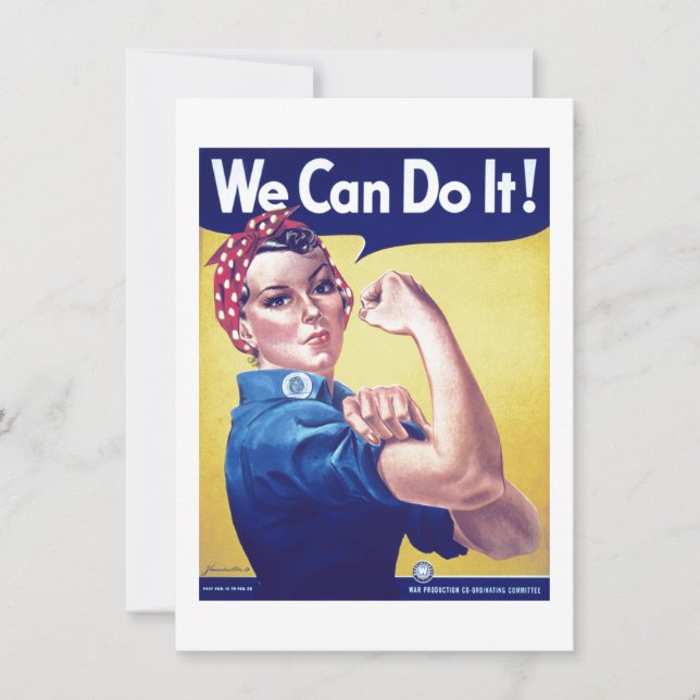 Wir können es mit der Riveter United Staaten Card  (Vorderseite)