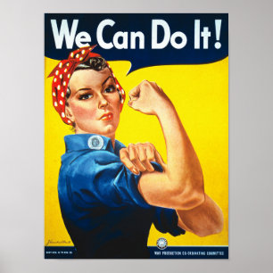 Wir können es Power der Frau machen Poster