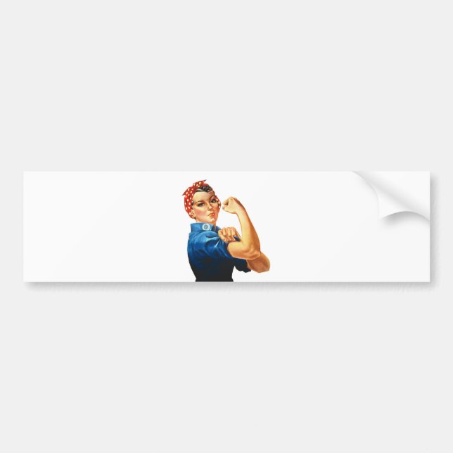 Wir können es Rosie machen, der Riveter Women Powe Autoaufkleber (Vorne)