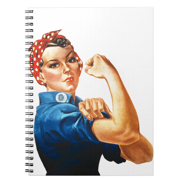 Wir können es Rosie machen, der Riveter Women Powe Notizblock (Vorderseite)