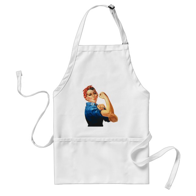 Wir können es Rosie machen, der Riveter Women Powe Schürze (Vorne)