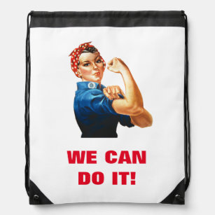 Wir können es Rosie machen, der Riveter Women Powe Sportbeutel