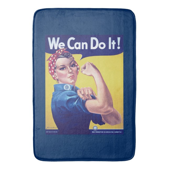 Wir können es Rosie machen, die Riveter United Sta Badematte (Vorderseite Vertikal)
