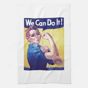Wir können es Rosie machen, die Riveter United Sta Geschirrtuch
