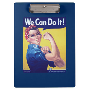 Wir können es Rosie machen, die Riveter United Sta Klemmbrett