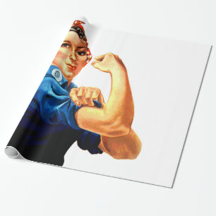 Wir können es Rosie machen, die Riveter-Weltkrieg- Geschenkpapier