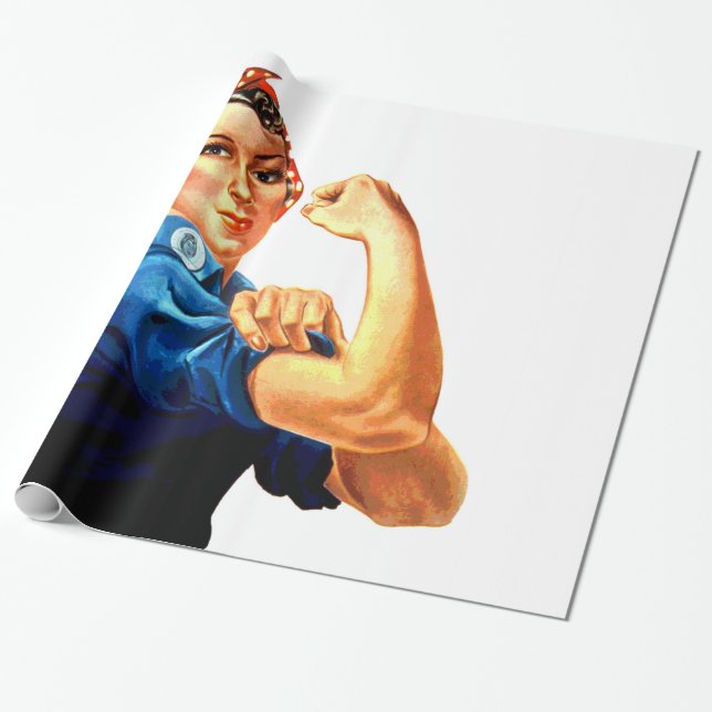 Wir können es Rosie machen, die Riveter-Weltkrieg- Geschenkpapier (Ungerollt)