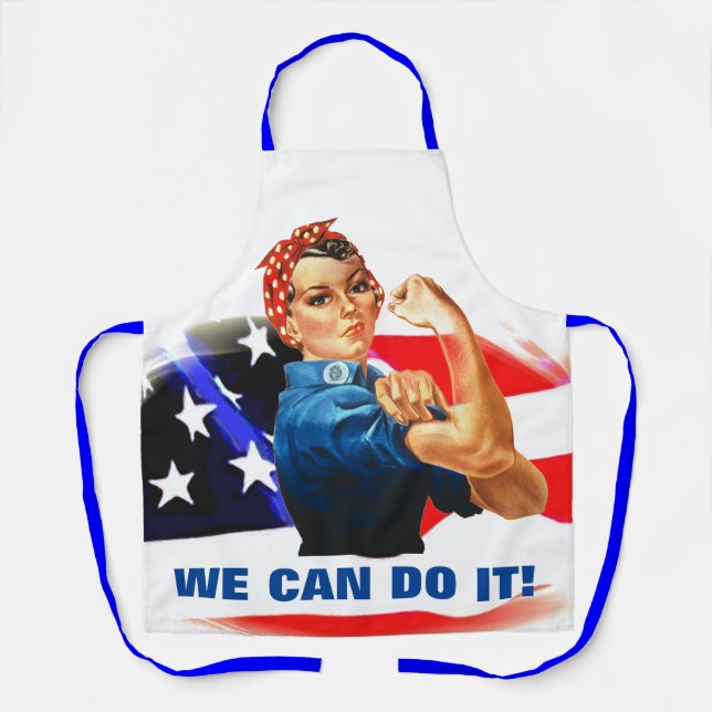 Wir können es schaffen, die Riveter Women Power US Schürze (Vorderseite)