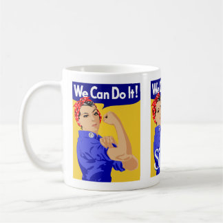 Wir können es schaffen, die weibliche Skarbe gelb  Kaffeetasse
