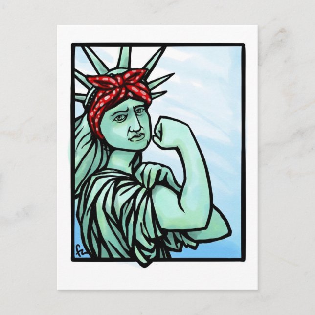 "Wir können es schaffen" Freiheit Postkarte (Vorderseite)