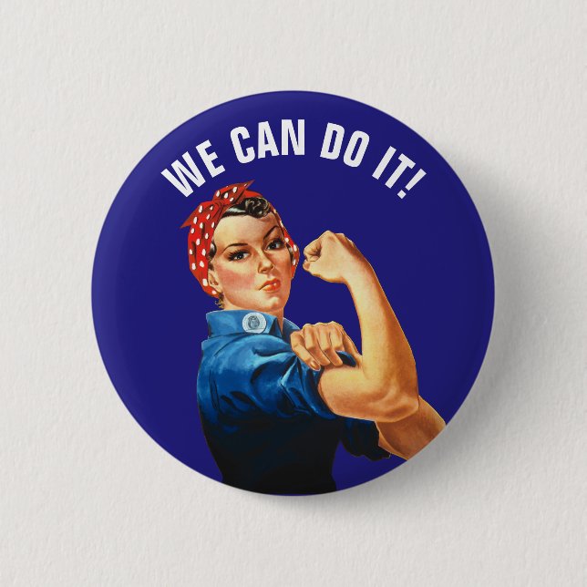 Wir können es tun button (Vorderseite)