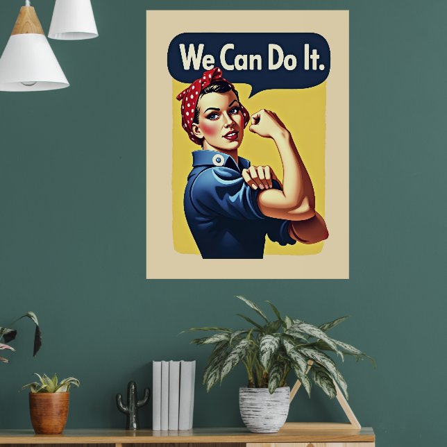 Wir können es tun | Feminismus Poster (Wohnzimmer 1)