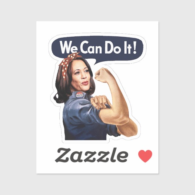 Wir können es tun - Kamala & Walz 2024 Sticker (Blatt)