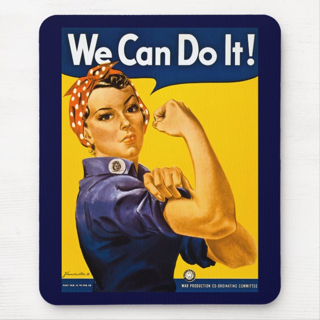 Wir können es tun! Rosie der Nieteneinschläger Mousepad (Vorne)