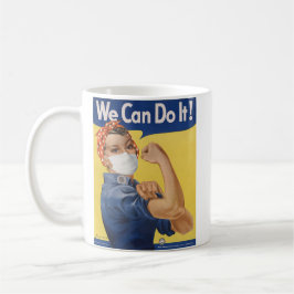Wir können es tun!  Rosie the Riveter Pandemic Edi Kaffeetasse