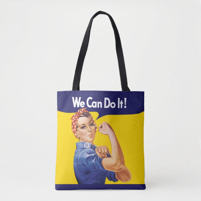 Wir können es tun!Rosie the Riveter Tasche (Vorderseite)