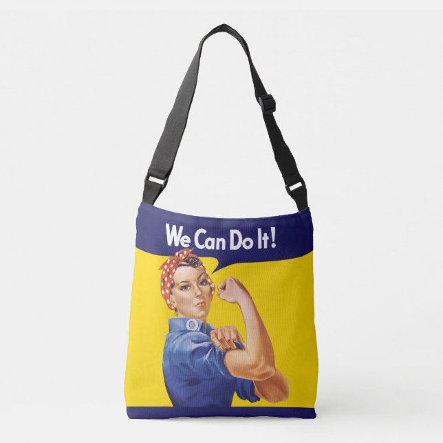 Wir können es tun!Rosie the Riveter Tragetaschen Mit Langen Trägern (Vorderseite)