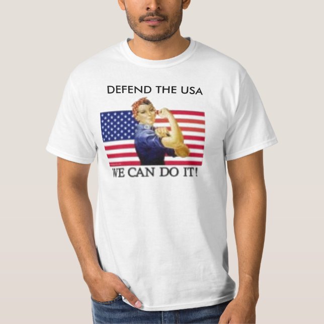 wir können es tun, VERTEIDIGEN DIE USA T-Shirt (Vorderseite)