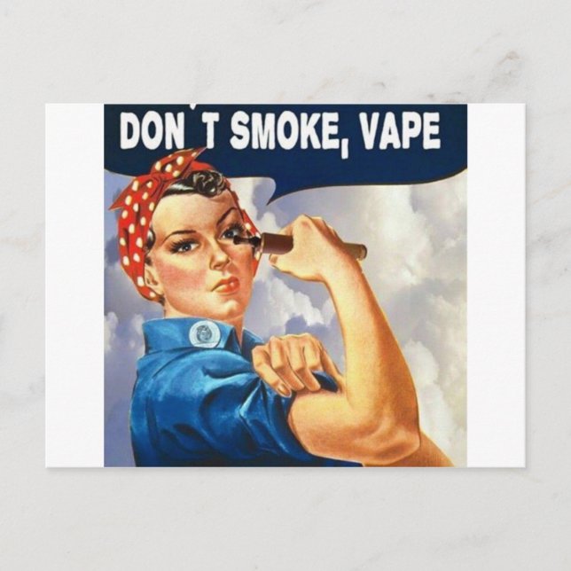 Wir können es tun! Wir können Vape! Postkarte (Vorderseite)
