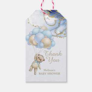 Wir können frühzeitig abstraktes blaues Gold warte Geschenkanhänger