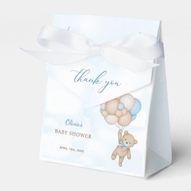 Wir können frühzeitig abwarten Baby-Dusche Danke Geschenkschachtel (Vorderseite)