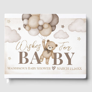 Wir können frühzeitig abwarten Baby Dusche Gästebu Gästebuch