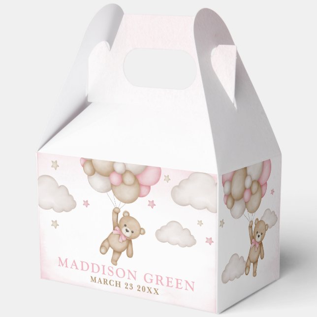 Wir können frühzeitig abwarten Baby Dusche Gefälli Geschenkschachtel (Vorderseite)