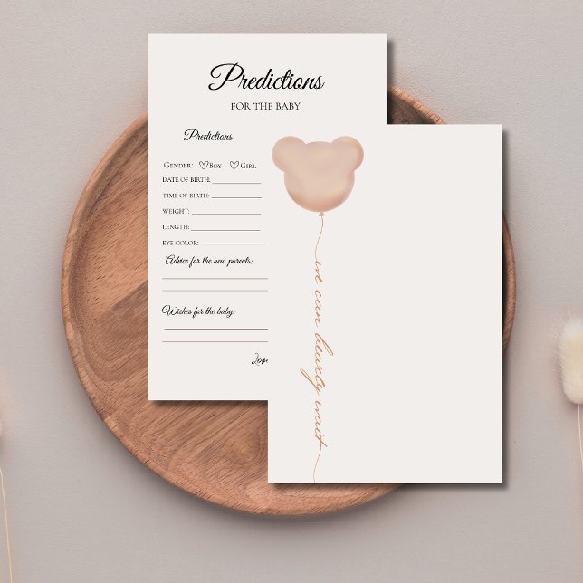 wir können frühzeitig abwarten Baby Dusche Vorhers (Von Creator hochgeladen)