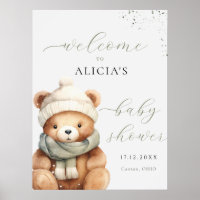 Wir können frühzeitig abwarten Baby Dusche Willkom