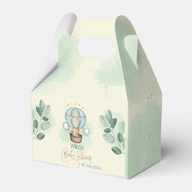 wir können frühzeitig abwarten, Babydusche Geschenkschachtel (Vorderseite)