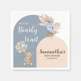 Wir können frühzeitig abwarten Babydusche Papier N Serviette