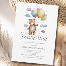 Wir können frühzeitig abwarten Bear Balloon Baby D