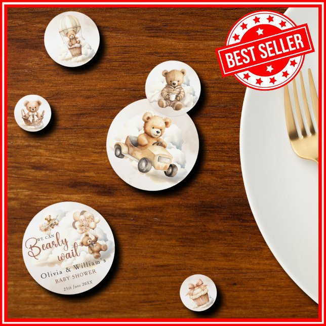 Wir können frühzeitig abwarten Boho Babydusche Con Konfetti (Von Creator hochgeladen)